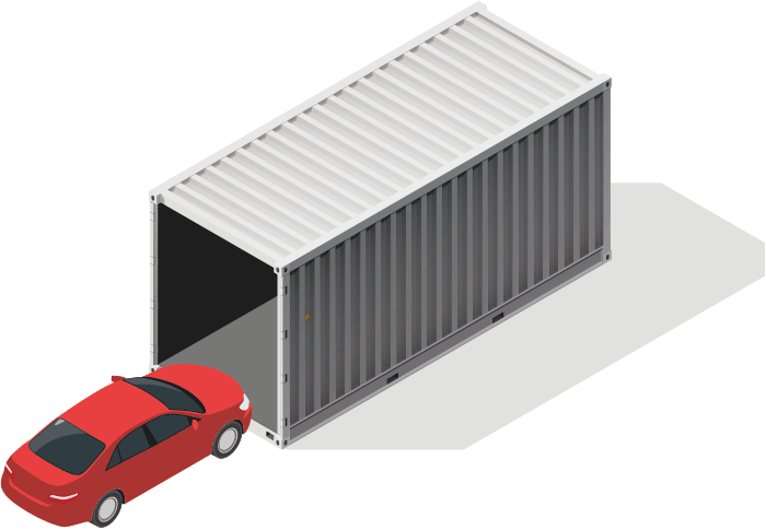 Schaubild: Einlagerung eines Fahrzeugs